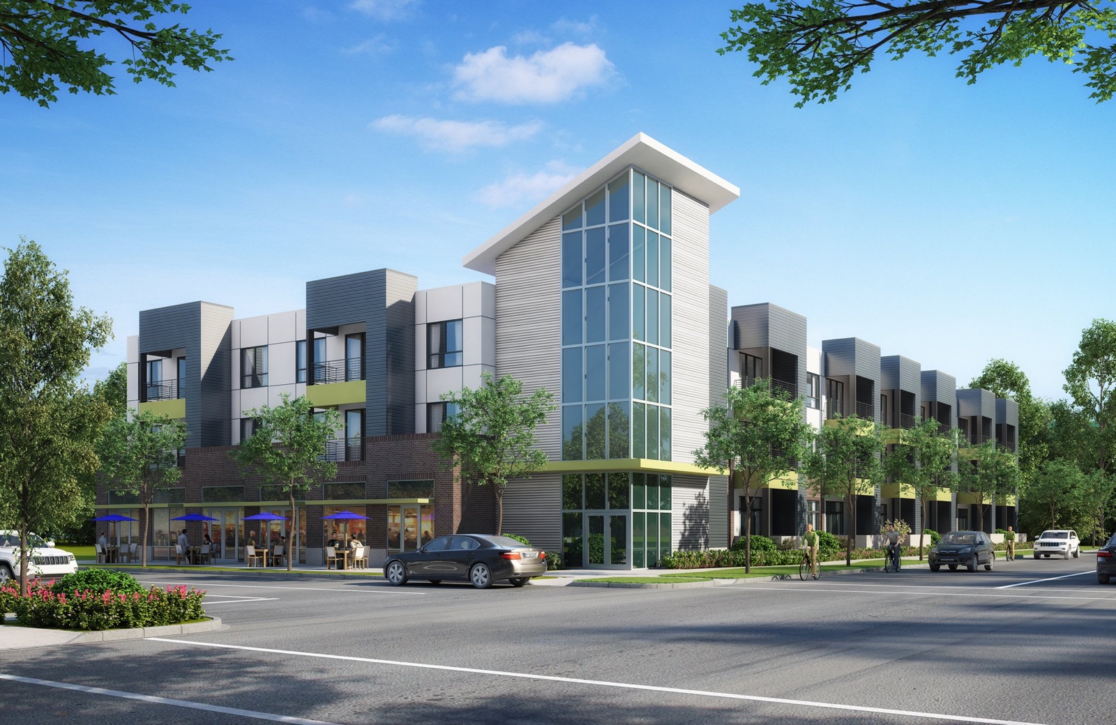 Rendering of the 3rd Street multifamily project